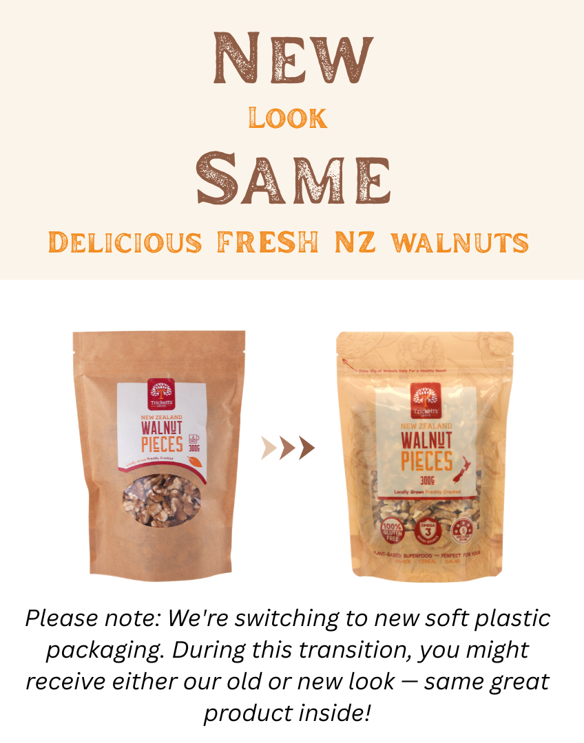 Trickett's Grove Walnut Pieces 300g | NZ Grown | Freshly Cracked