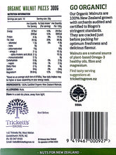 Load image into Gallery viewer, Trickett&#39;s Grove Organic Walnut Pieces 300g Nutrition Information