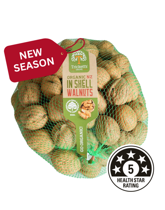 Trickett's Grove Organic Whole Walnuts 1kg