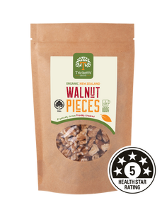 Trickett's Grove Organic Walnut Pieces 100g in premium packaging
