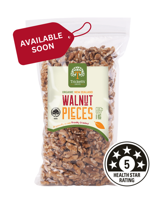 Trickett's Grove Organic Walnut Pieces 1kg
