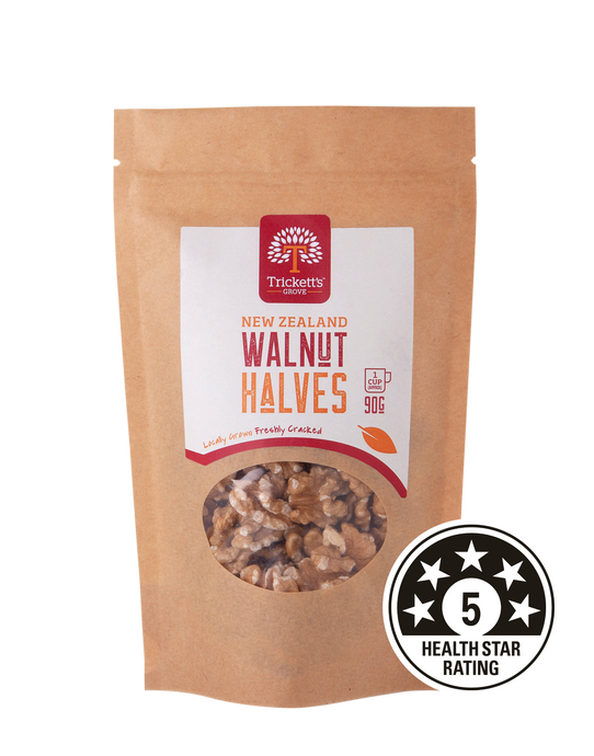 Trickett's Grove Walnut Halves 90g - NZ Grown