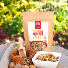Load image into Gallery viewer, Trickett&#39;s Grove Walnut Halves 90g - New Zealand Grown Walnuts
