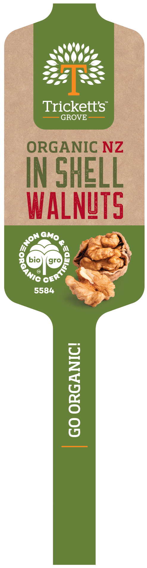 Trickett's Grove Organic Whole Walnuts 1kg